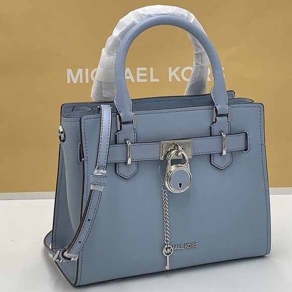Michael Kors Hamilton Small Satchel Shoulder Crossbody Bag COLOR: Pale Blue
NWT - Picture 13 of 16
